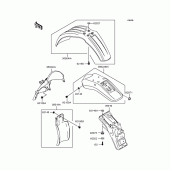 Схема узла: Крыло для Kawasaki KLX250 KLX250