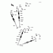 Схема вузла: Клапан для Kawasaki VN750 Vulcan 750