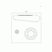 Схема вузла: Chain kit для Kawasaki ZX600 Ninja ZX-6