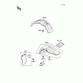 Схема узла: Крыло для Kawasaki KX100