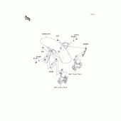 Схема вузла: Переднє крило для Kawasaki KLE650 Versys 650