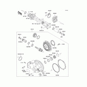 Схема вузла: Drive shaft/final gear(1/2) для Kawasaki ZG1200 Voyager XII