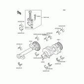 Схема вузла: Колінчастий вал для Kawasaki KLE400