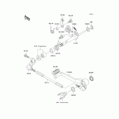 Схема узла: Переключатель передач для Kawasaki ZX900 Ninja ZX-9R