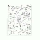 Схема вузла: Карбюратор для Kawasaki EJ650 W650