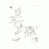 Схема вузла: Батарейний відсік для Kawasaki VN1500 VN1500 Classic Tourer