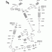 Схема вузла: Клапан(и)(1/2) для Kawasaki VN800 Vulcan 800