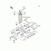 Схема вузла: Задня підвіска для Kawasaki ZX750 Ninja ZX-7R