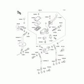 Схема узла: Передний тормозной цилиндр для Kawasaki ZX1100 Ninja ZX-11