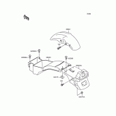 Схема узла: Крыло для Kawasaki ZR250 Balius