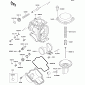 Схема узла: Карбюратор parts(1/2) для Kawasaki ZX600 ZZ-R600