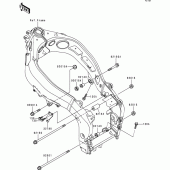 Схема вузла: Кріплення двигуна для Kawasaki ZX600 Ninja ZX-6R