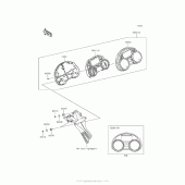 Схема вузла: Meter(S) для Kawasaki ZX1400 Ninja ZX-14R ABS
