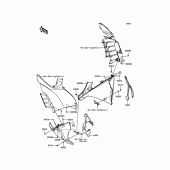 Схема вузла: Нижній обтічник для Kawasaki ZG1400 1400GTR ABS