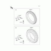 Схема вузла: Шини для Kawasaki ZX600 Ninja ZX-6