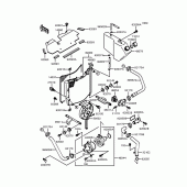 Схема узла: Радиатор для Kawasaki ZX400 ZXR400R