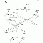 Схема вузла: Вихлопна система для Kawasaki EJ800 W800