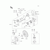 Схема узла: Starter motor для Kawasaki ZX600 ZZ-R600