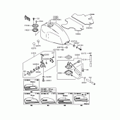 Схема вузла: Паливний бак (ZR400F-346248‾) для Kawasaki ZR400 ZRX-II