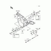 Схема вузла: Кріплення двигуна для Kawasaki ZR400 ZRX-II
