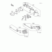 Схема вузла: Поворотники для Kawasaki ZX600 GPX600R