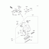 Схема узла: Воздушный фильтр для Kawasaki ZG1000 1000GTR