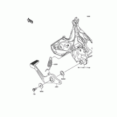 Схема вузла: Лапка гальма для Kawasaki KLE650 Versys 650