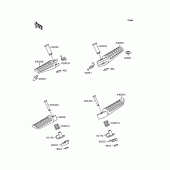 Схема узла: Подножки для Kawasaki ZX400 ZXR400R