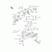 Схема узла: Крепление двигателя для Kawasaki ZX600 Ninja ZX-6RR