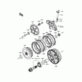 Схема вузла: Зчеплення для Kawasaki KLE650 Versys 650 ABS