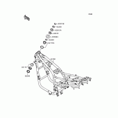 Схема вузла: Рама для Kawasaki ZR750 ZR-7S