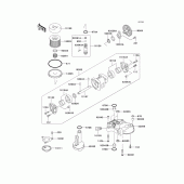 Схема вузла: Масляний насос & Масляний фільтр (1/2) для Kawasaki ZG1000 Concours
