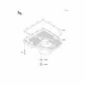 Схема вузла: Oil pan для Kawasaki ZX600 Ninja ZX-6R