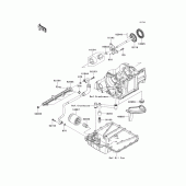 Схема узла: Масляный насос & Масляный фильтр для Kawasaki ZX1400 Ninja ZX-14R