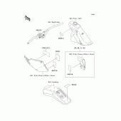 Схема вузла: Інформаційні наклейки для Kawasaki KLX250 KLX250SR