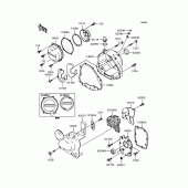 Схема вузла: Кришка двигуна для Kawasaki ZR750 Zephyr