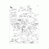 Схема узла: Saddlebags(1/2)(vn1500-l2) для Kawasaki VN1500 Vulcan 1500 Nomad Fi