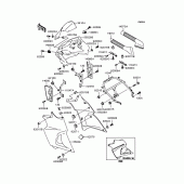 Схема вузла: Обтічник (KLE400-A6) для Kawasaki KLE400