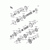 Схема вузла: Трансмісія для Kawasaki EX250 ZZR250