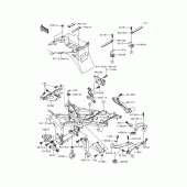 Схема вузла: Батарейний відсік для Kawasaki ZX600 Ninja ZX-6R