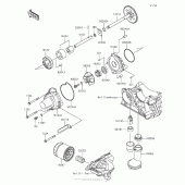 Схема вузла: Масляний насос для Kawasaki KLZ1000 Versys 1000 LT