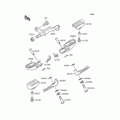 Схема вузла: Підніжки для Kawasaki KLX250 D-Tracker