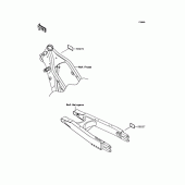 Схема вузла: Інформаційні наклейки для Kawasaki KLX250 KLX250
