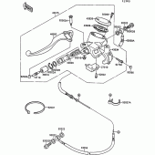 Схема узла: Clutch master cylinder для Kawasaki VN1500 VN-15 SE