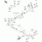 Схема узла: Переключатель передач для Kawasaki ZR1000 Z1000 ABS