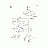 Схема вузла: Сидіння (ZR400-C5) для Kawasaki ZR400 Zephyr