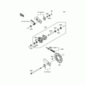 Схема узла: Ступица заднего колеса для Kawasaki KLE300 Versys-X 300 ABS
