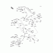 Схема вузла: Вихлопна система для Kawasaki VN1500 VN1500 Mean Streak