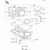 Схема вузла: Масляний піддон для Kawasaki ZG1000 1000GTR
