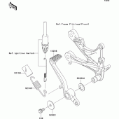 Схема вузла: Лапка гальма для Kawasaki ZX636 Ninja ZX-6R